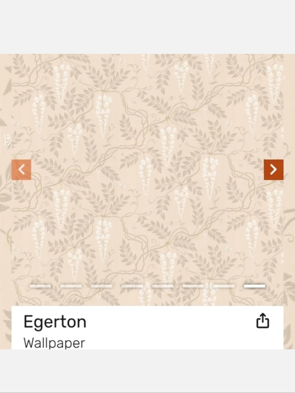Cole & Son Wallpaper Anthropologie Single Roll Egerton Pattern 63/8052 Batch BB1